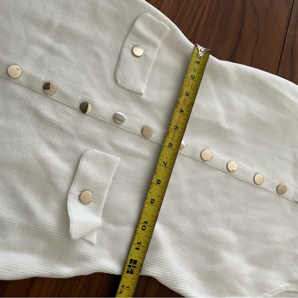 White House Black Market Knit Tank Midi Dress in white - Picture 6 of 11